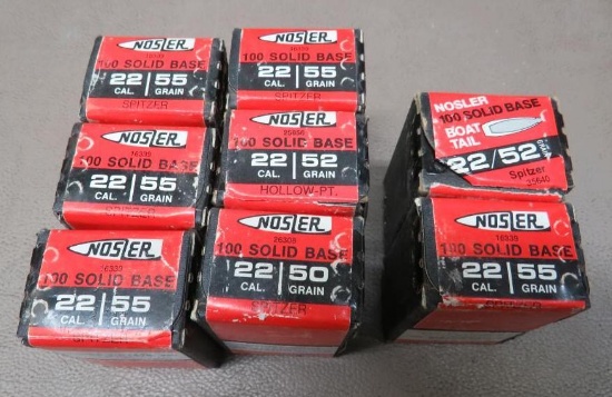Nosler 22 Cal Bullets for Reloading