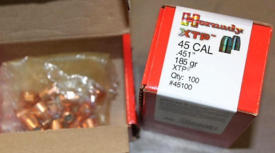 Hornady XTP 45 Caliber Bullets for Reloading