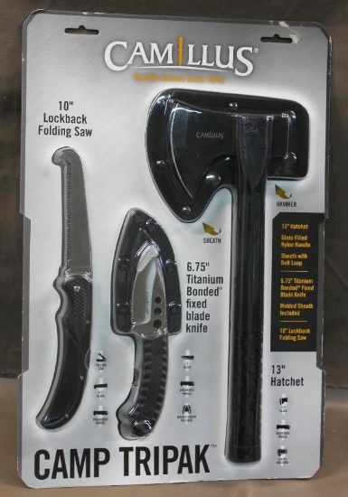 New in Packaging Camillus Camp Tripak