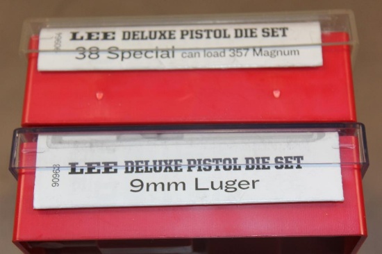 Lee 9mm Luger and 38 Special Deluxe Pistol Die Sets