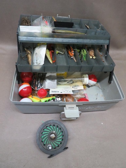Loaded Lid Locker Tackle Box and Fly Reel