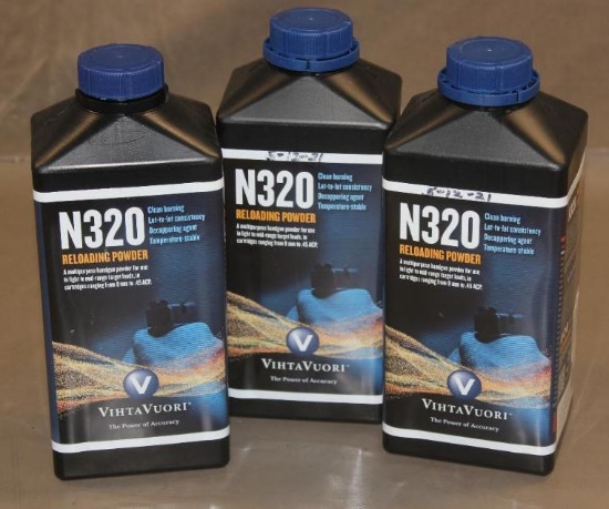 Three Containers Vihta Vuori N320 Reloading Powder NO SHIPPING