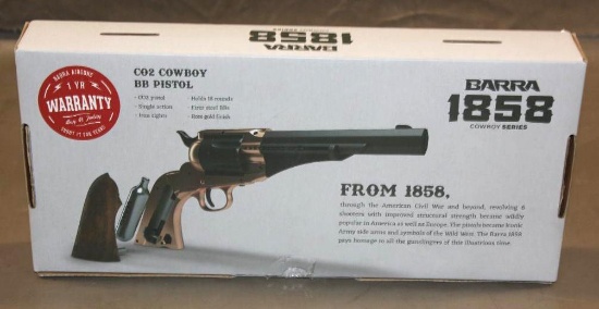 New in Box Barra 1858 CO2 Cowboy BB Pistol