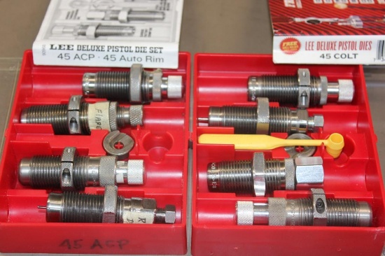 Lee 45 ACP and 45 Colt Deluxe Pistol Die Sets