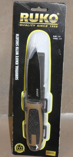 New Ruko Survival Knife with Sheath