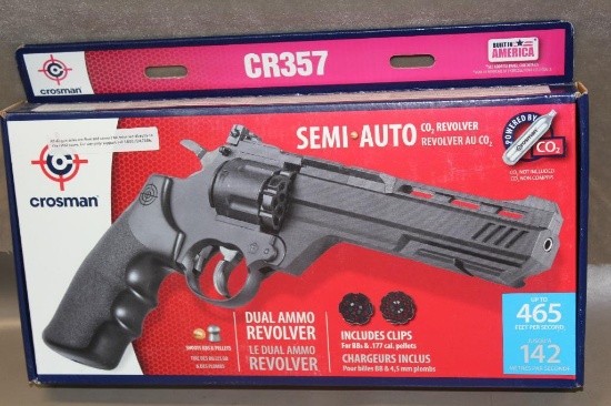 Crosman CR357 Semi-Auto CO2 Revolver Air Pistol New in Box