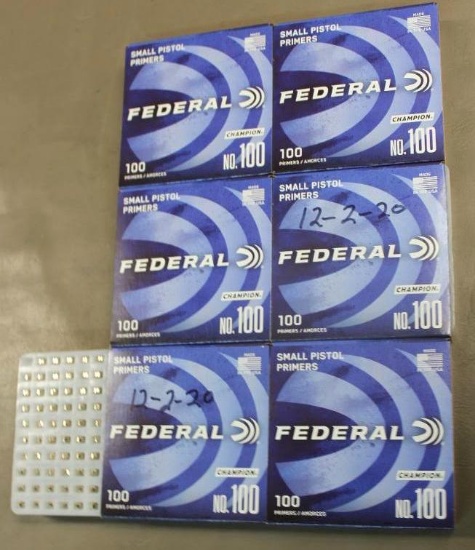 599 Federal Small Pistol Primers NO SHIPPING