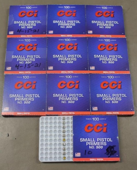 910 CCI Small Pistol Primers NO SHIPPING