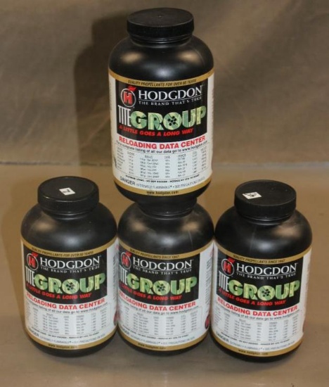 Three Full and One Partial Hodgdon Tite Group Reloading Powder NO SHIPPING