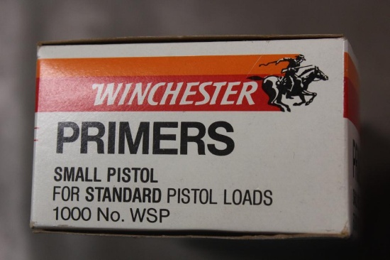 1000 Winchester Small Pistol Primers **NO SHIPPING**