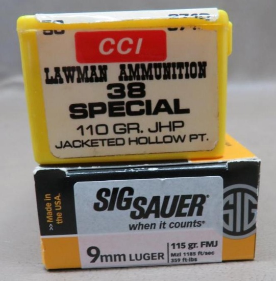 9mm and 38 Special Ammunition