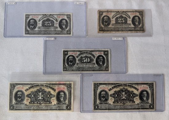 El Estado de Sonora Centavo & Peso Paper Notes