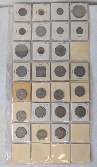 1970-1978 Mexican Centavos and Coin Money