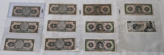 1 and 5 Peso Paper Notes