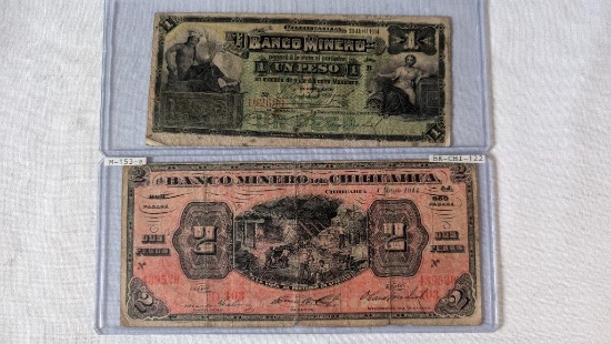 El Banco de Minero Chihuahua Paper Notes