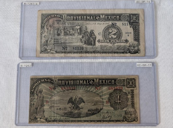 Gobierno Provisional De Mexico Banknotes
