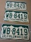 Two 1960 Colorado License Plate Pairs!