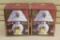 Pair of Lenox Winter Greetings Candle Lamps in Boxes