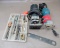 Two Woodworking Trim Routers and Misc Tools