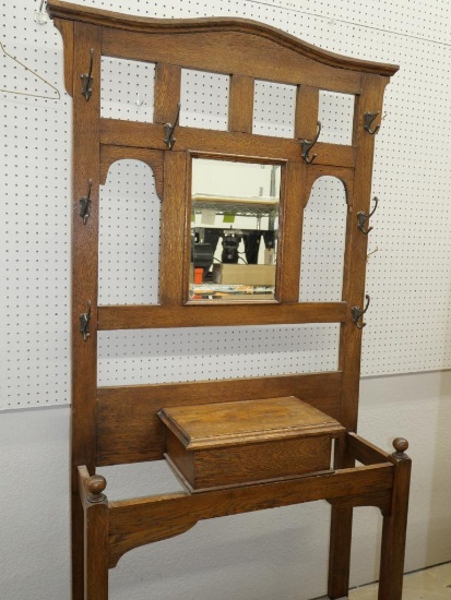 Antique Hall Tree
