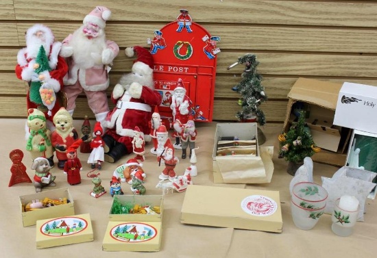 Vintage Santa Collection and More Christmas Decor
