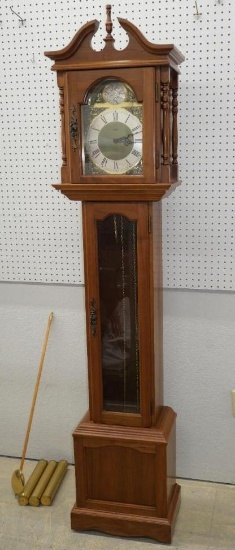 Tempus Fugit Emperor Grandfather Clock with 451-050 Hermle Movement!