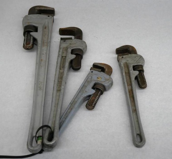 Four Pipe Wrenches