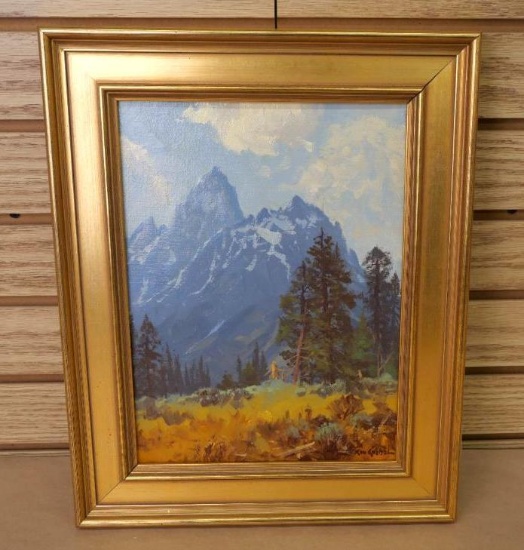 Teton Landscape by Rod Goebel Oil on Canvas!