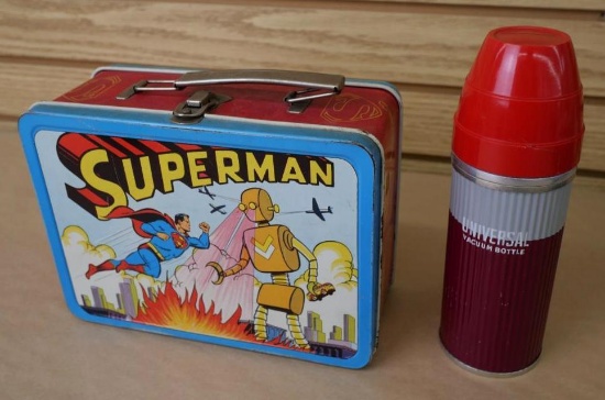 1954 Superman Lunchbox with Thermos!