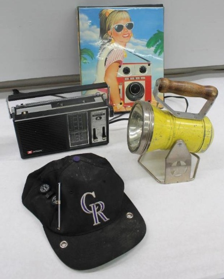 Bright Star Headlight Lantern Flashlight and Novelty Radios