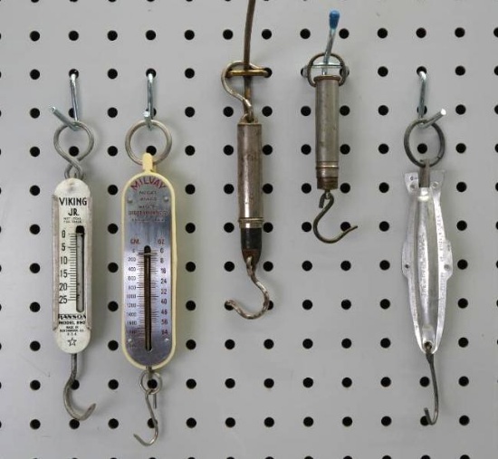 Five Piece Vintage Scale Assortment