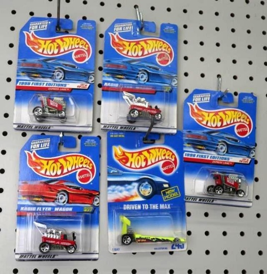 Five NOS Hot Wheels