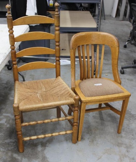 Two Wood Chairs