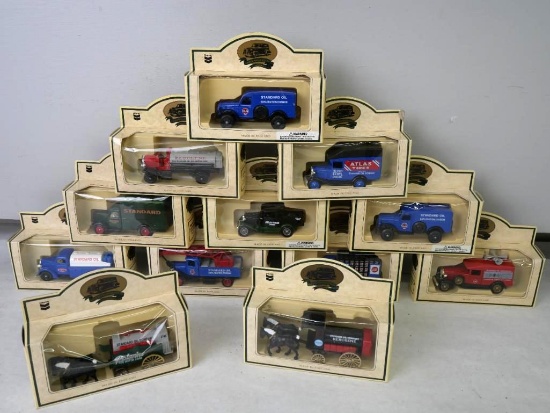 Twelve LLedo Commemorative Model Trucks & Buggy