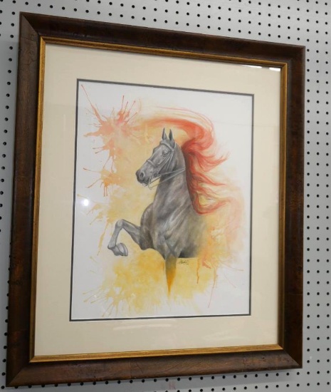 Signed Horse Print