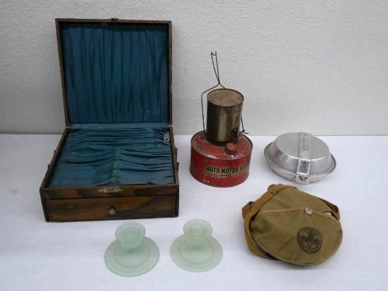 Boy Scouts Mess Kits & Wallin Foster Auto Motor Heater