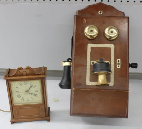 Novelty 8-Transistor "Phone" Radio and Table Clock