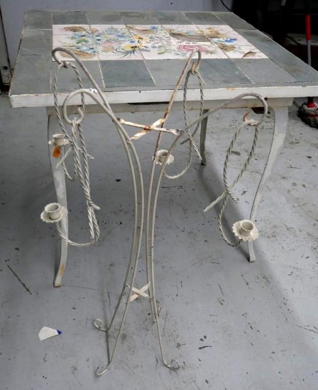 Tile Top Patio Table