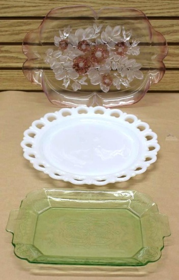 Excellent Colored Glass Trays