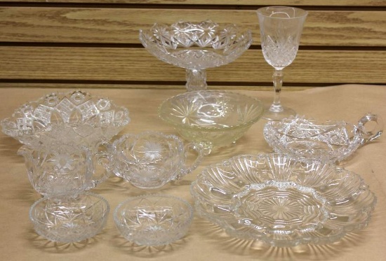 Cut Crystal and Glass Dishes