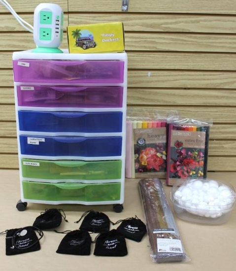 Drawer Organizer with Miscellaneous Crafting Materials