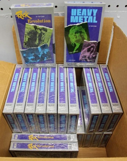 New VHS Tape "Heavy Metal" and "Rock Revolution"