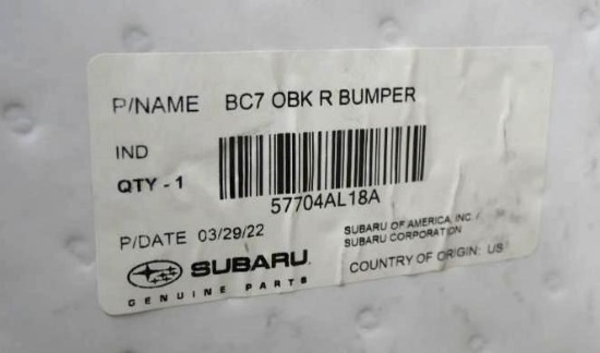 Subaru Rear Bumper