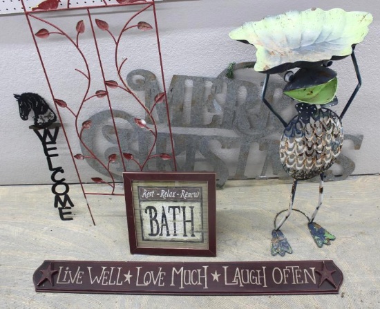 Metal Yard Art and Signs