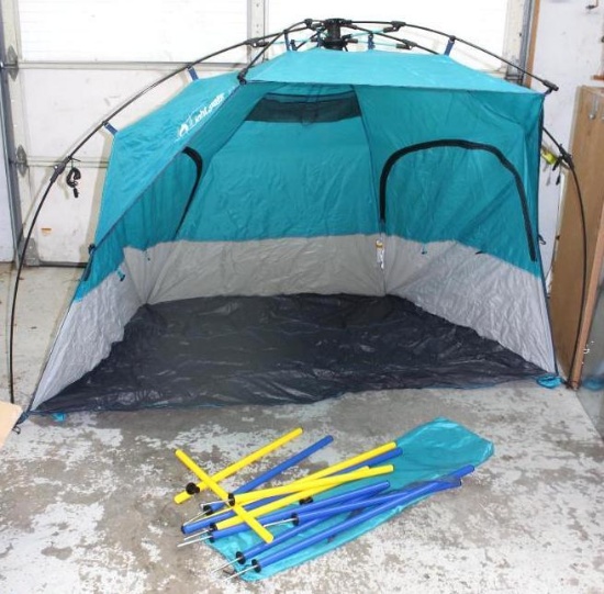 Light Speed Pop-Up Sun Shade with Spike Poles