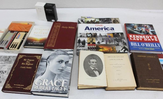 Antique Abraham Lincoln Books Vol I and II, Other History Books and More