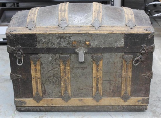 Beautiful Antique Dome-Lidded Trunk