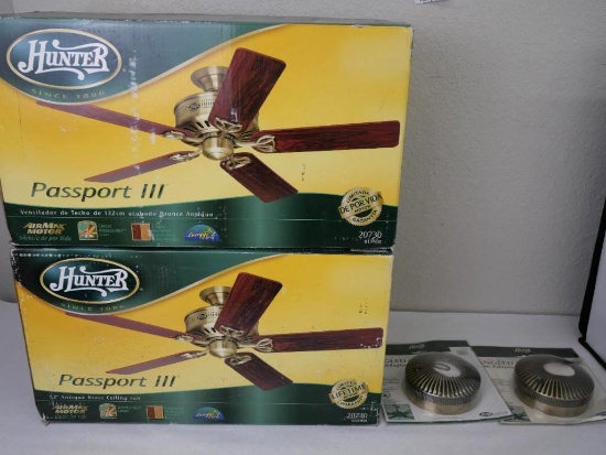 Two NIB Hunter Passport III Ceiling Fans
