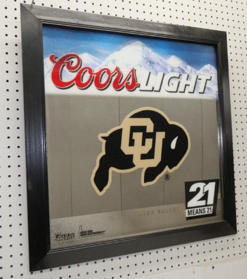 Colorado University / Coors Light Bar Mirror
