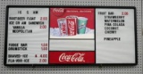 Coca Cola Vintage Coca-Cola Menu Board!